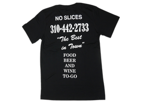 OG Pizza Man Tee Brentwood (Black Tee, White Print) — Jon & Vinny's